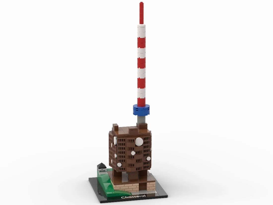 Rendu du kit Chasseral sur son socle portant le nom du sommet